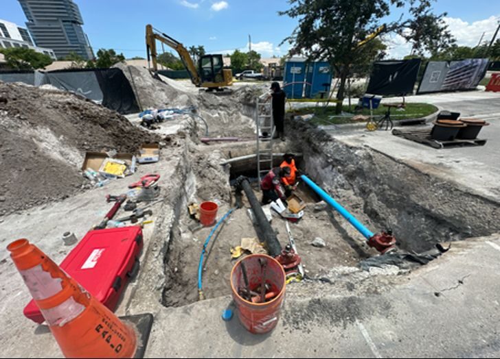 Underground utility installation