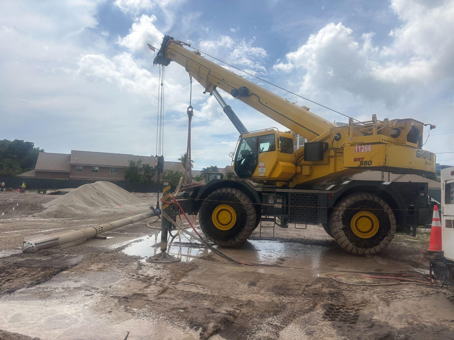 Crane foundation work