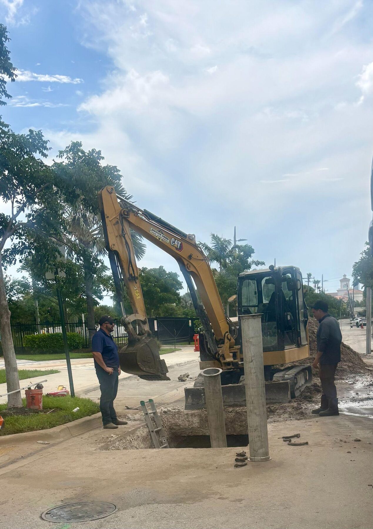 Site team on location